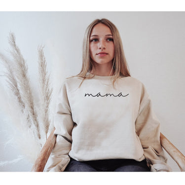 Mama Embroidered Sweatshirt, Mama Embroidered Shirt, Gift for Mom, Valentines Day Gift, Personalized Mama Shirt, Cute Women 124